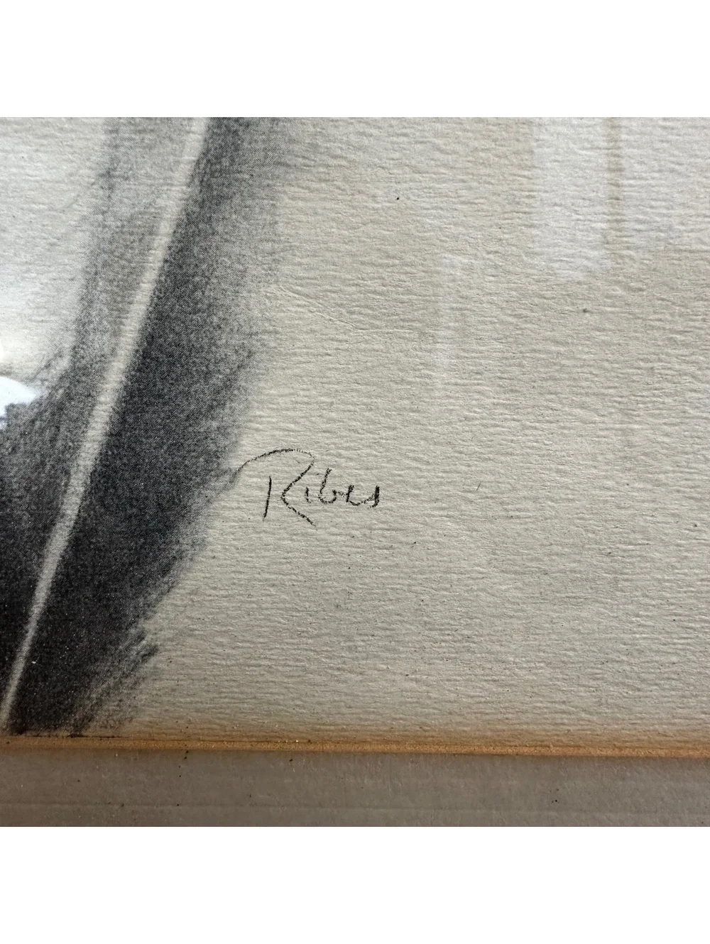 Vintage Signed Graphite Pencil Portrait Drawing Framed Original Artwork
